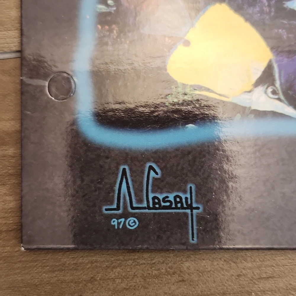 Anthony Casay ocean dolphin scene Stuart Hall folder unpunched from 1997